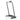 A sleek black Walking Pad Handrail with a curved frame and sturdy base for treadmill support.