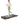 UREVO SpaceWalk E4W Smart Walking Pad - Woman running on a wood-finished treadmill for home exercise.