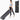UREVO SpaceWalk E5 Walking Pad, compact, dark grey treadmill with a woman lifting it, space-saving design