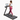 Woman using UREVO Strol 3 treadmill with laptop on desk, indoor workout equipment for home fitness