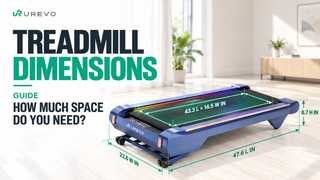 UREVO CyberPad treadmill dimensions guide