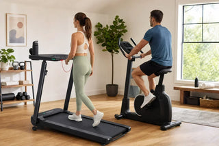 Comparing a UREVO treadmill with an unbranded exercise bike