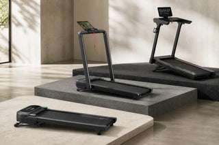UREVO treadmills shown in different types and sizes