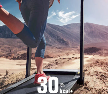 Woman Running on UREVO Treadmill