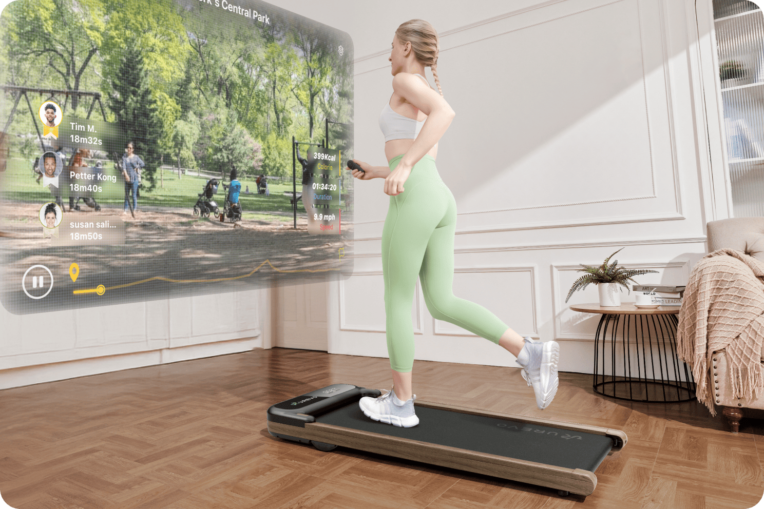 UREVO Spacewalk E4W Smart Wood aplikace