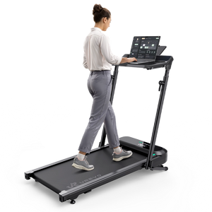 Woman using the UREVO FoldiMix 5L Smart Treadmill