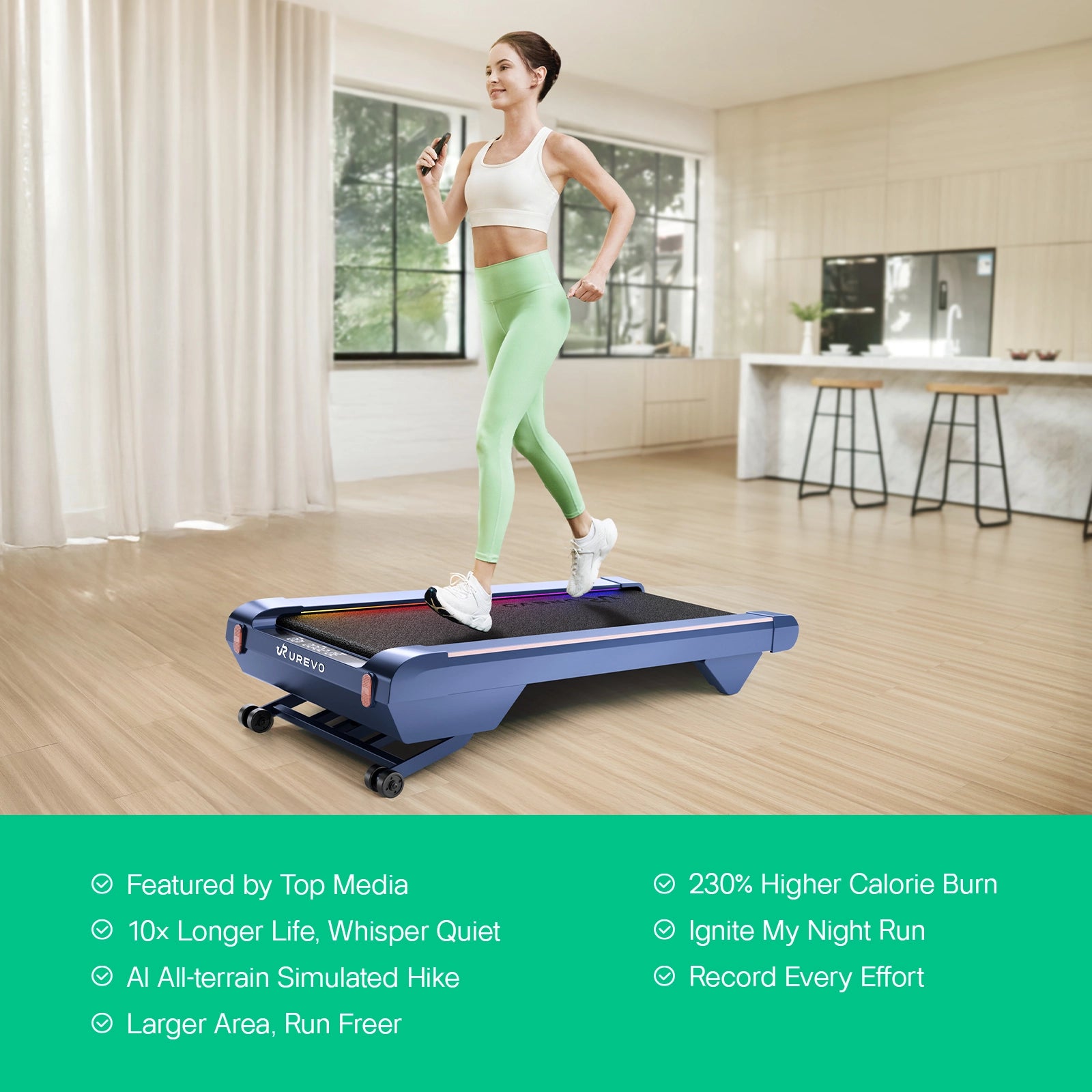 UREVO CyberPad walking pad used at home