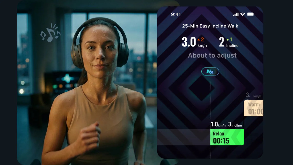 AI incline walking workout