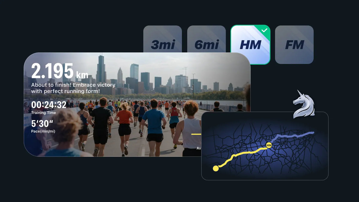 Virtual half marathon route