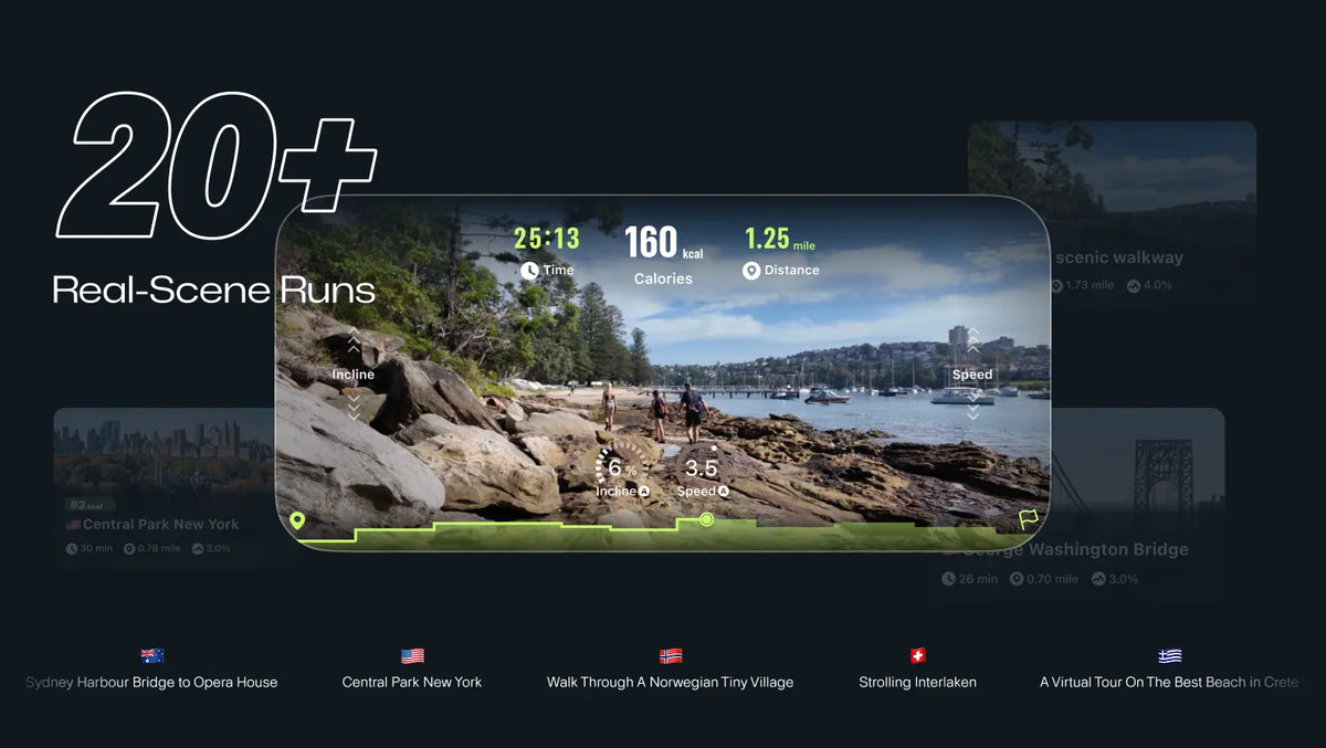 Virtual running routes