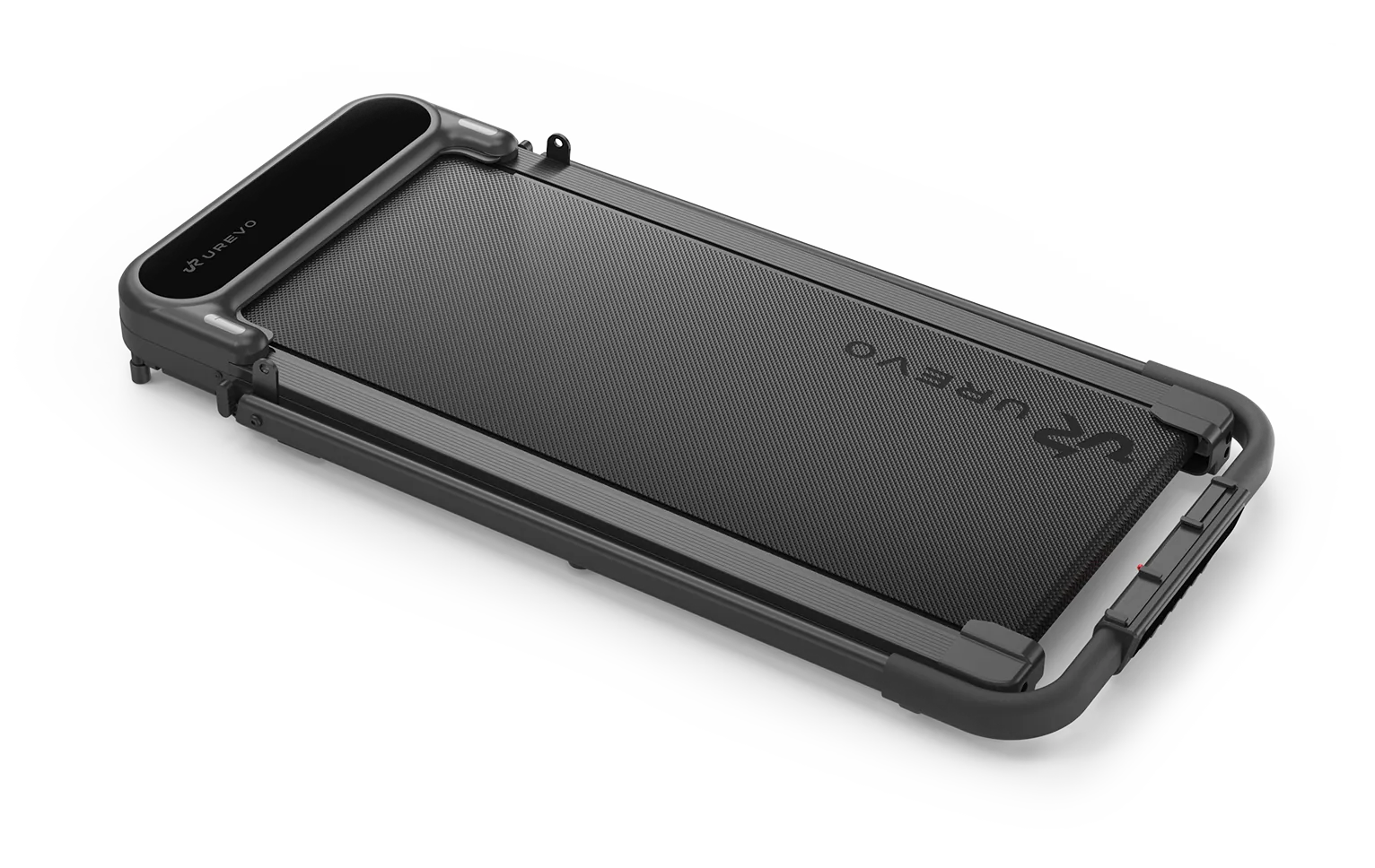 Folded flat UREVO walking pad.