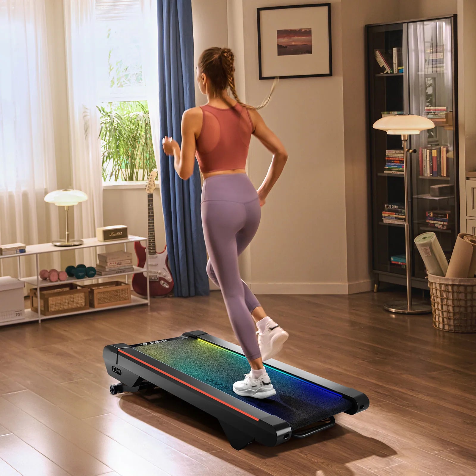 thumbnail image 2 of Walking Pad With 10% Incline, Walking Pad Treadmill For Home And Office, Portable Under Desk Treadmills 320/265 Lbs Capacity, APP & Remote Control 2 of 11